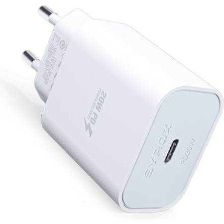 Syrox PD20B 20W PD 3.0 Amper Type-C Şarj Adaptör
