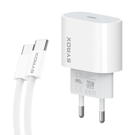 Syrox IPD35T Type-C to Type-c Şarj Seti 35w