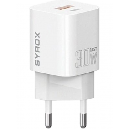 Syrox PDQ30B 30w PD / USB TO 4.0 Hızlı Şarj Başlık 