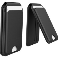 Magsafe Standlı Cüzdan 2in1 Siyah 