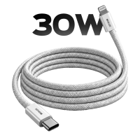 SİMEX SPK-19 2M 30W Type-C to Lightning Hasır Örgülü Hızlı Şarj Kablosu