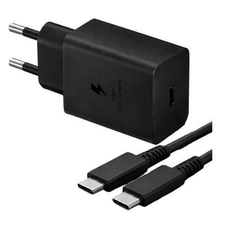 Simex SPS-18 45w PD Şarj Cihazı ve Type-C Kablo Şarj Seti I Siyah