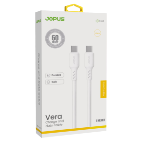 Jopus Vera Fast 60W Type-C to Type-C Hızlı Şarj ve Data Kablosu