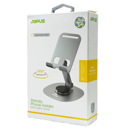 JOPUS Metal 360° Döner Telefon ve Tablet Masaüstü Cihaz Tutucu