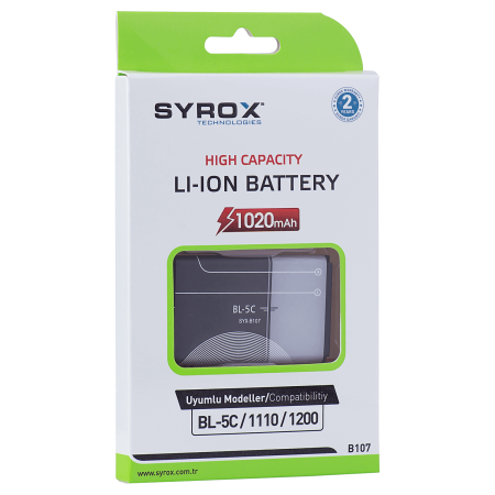 Syrox Syx-B107 Nokia BL-5C Batarya