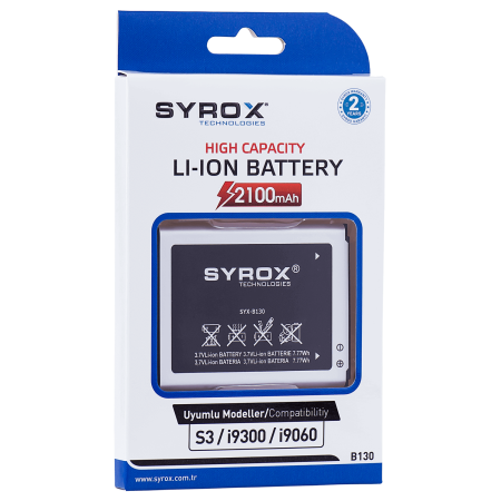 Syrox Syx-B130 Samsung S3  Batarya