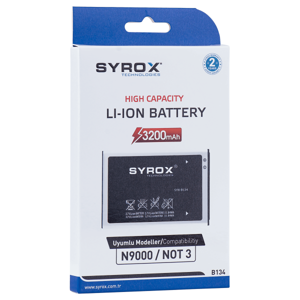 Syrox Syx-B134 Samsung Not 3 Batarya