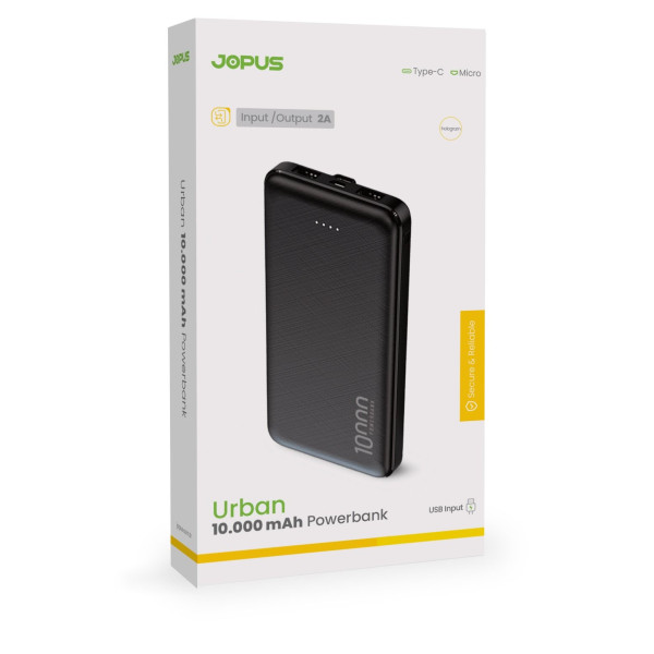 Jopus Urban 10.000 Mah Powerbank 2.0