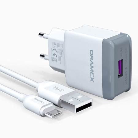 Dramex D30M 3.0 Amper Hızlı Micro Şarj Seti