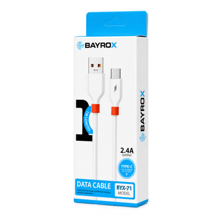 Bayrox Byx-71 Elastik 2.4A Usb To Type-C Şarj Kablosu