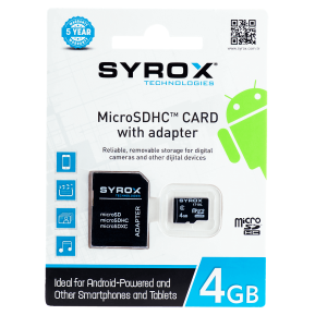 Syrox MC4 4GB Micro Sd Hafıza Kartı