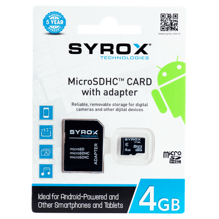 Syrox MC4 4GB Micro Sd Hafıza Kartı