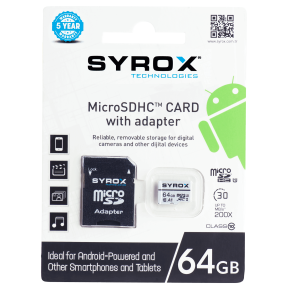 Syrox MC64 64GB Micro Sd Hafıza Kartı